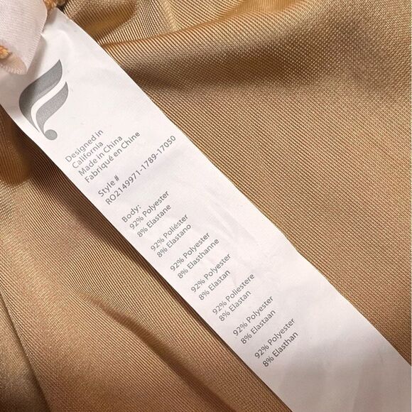 Fabletics Goldenrod Light Honey Velour Velvet Wide Leg Zip Up Jumpsuit - Picture 10 of 12